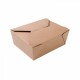 Cutii biodegradabile maro, carton cu ceara, 1150 ml, set 300 buc
